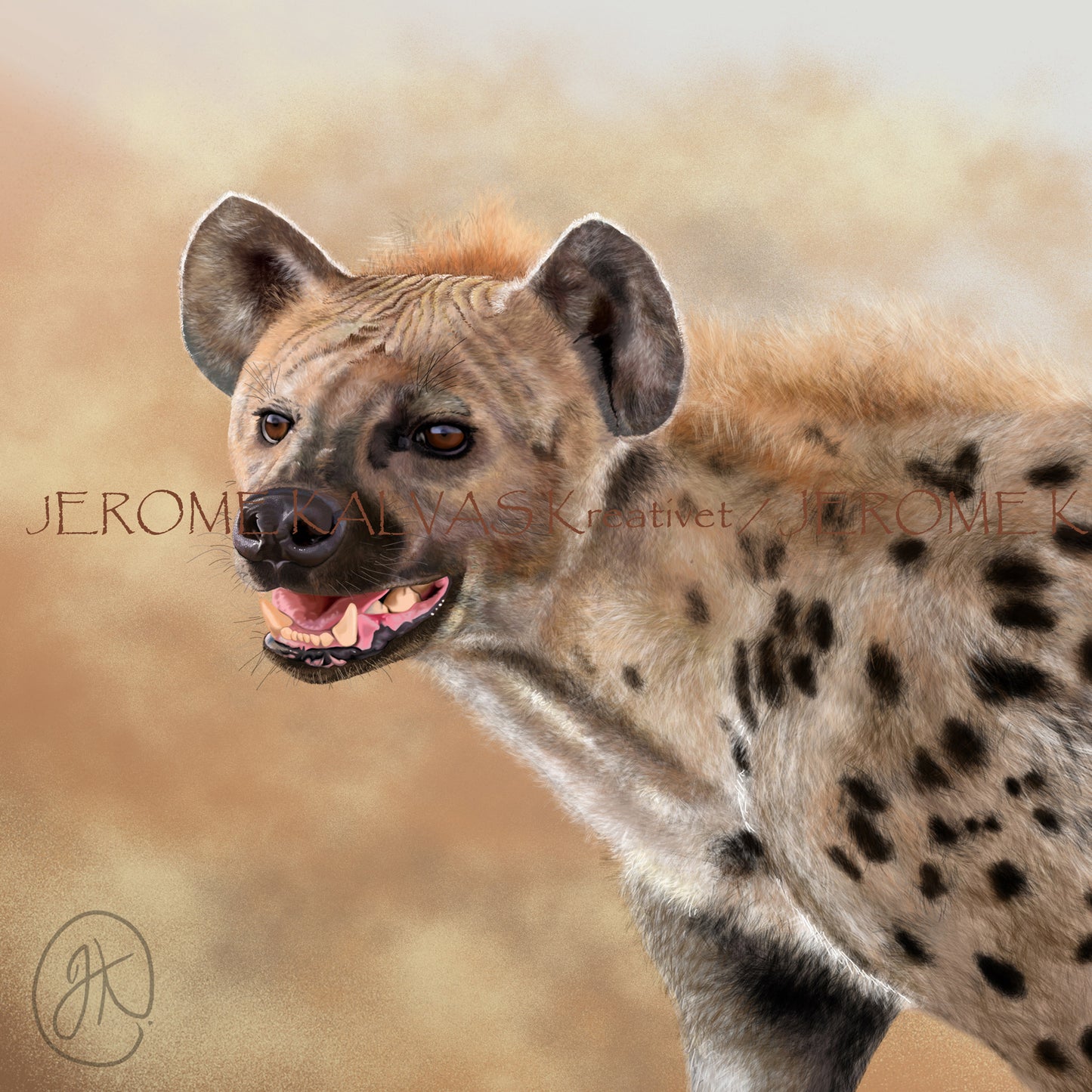 Spotted Hyena (Crocuta crocuta) – Card