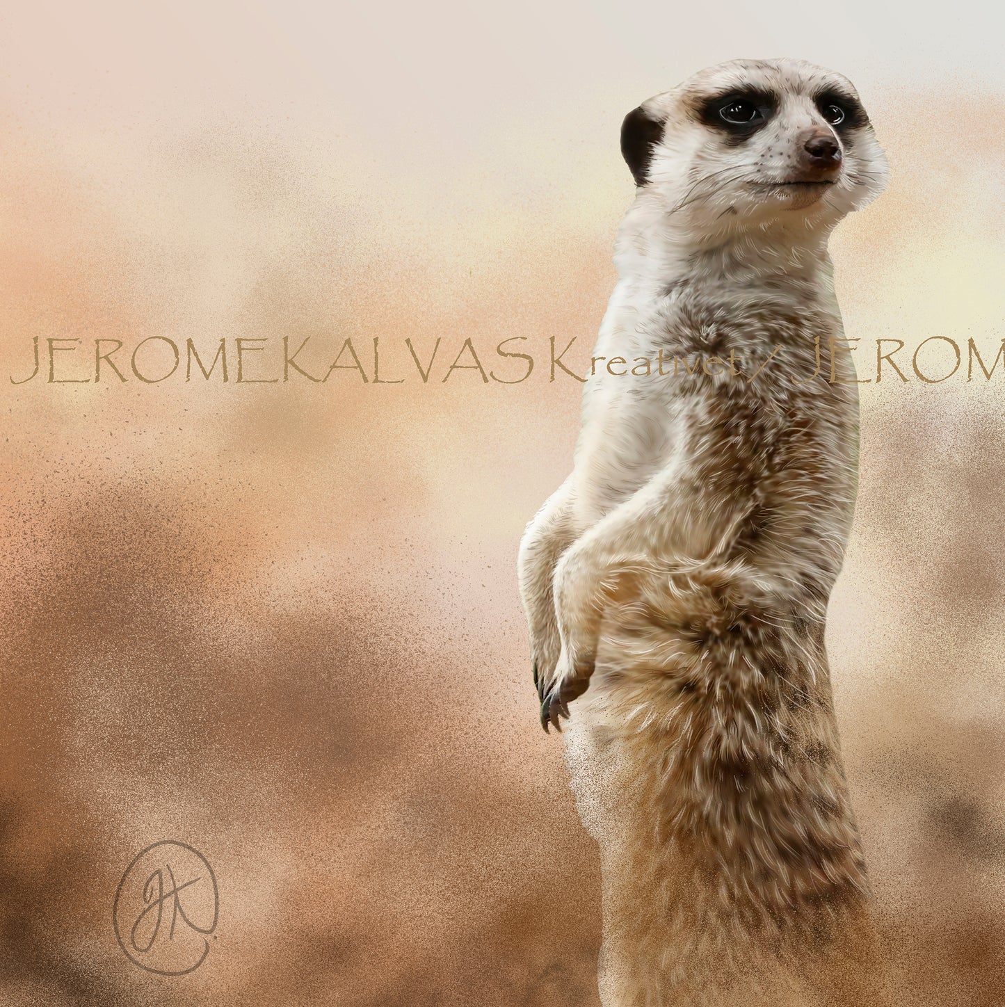 Meerkat (Suricata suricatta) - print