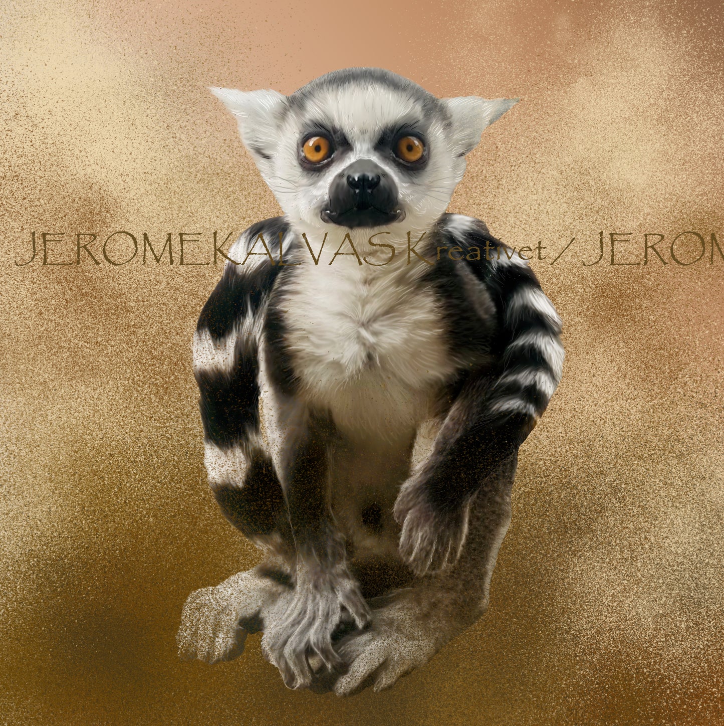 Ring Tailed Lemur (Lemur catta) - Card