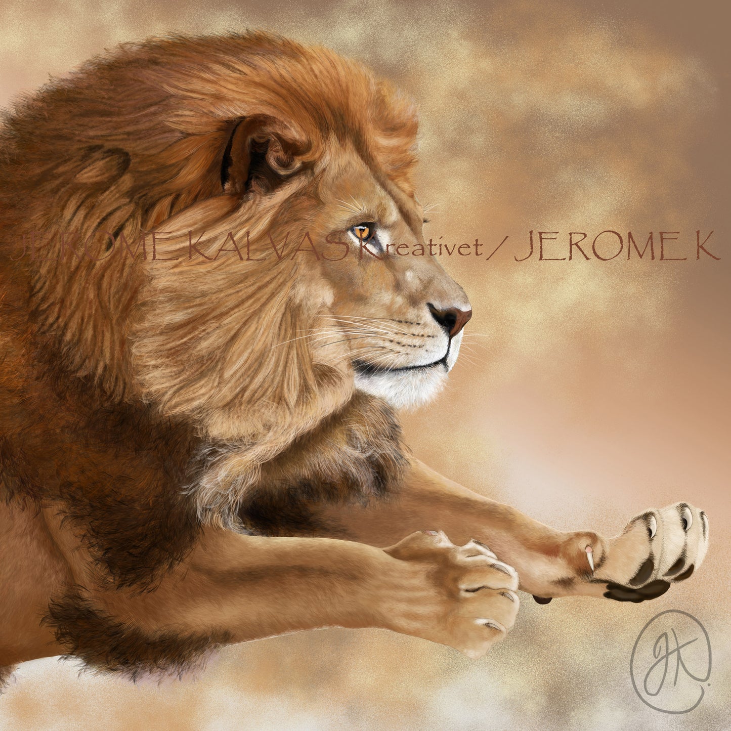 African Lion (Panthera Leo) – Card